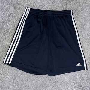 Blue Active360  Adidas soccer practice Blue white 3 stripe shorts M